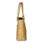 CHNL -  Tote Bag Cambon Beige Quilted Lambskin Leather