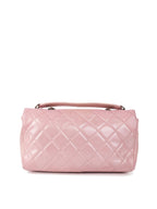 CHNL -  Medium Pink Metallic Flap Bag