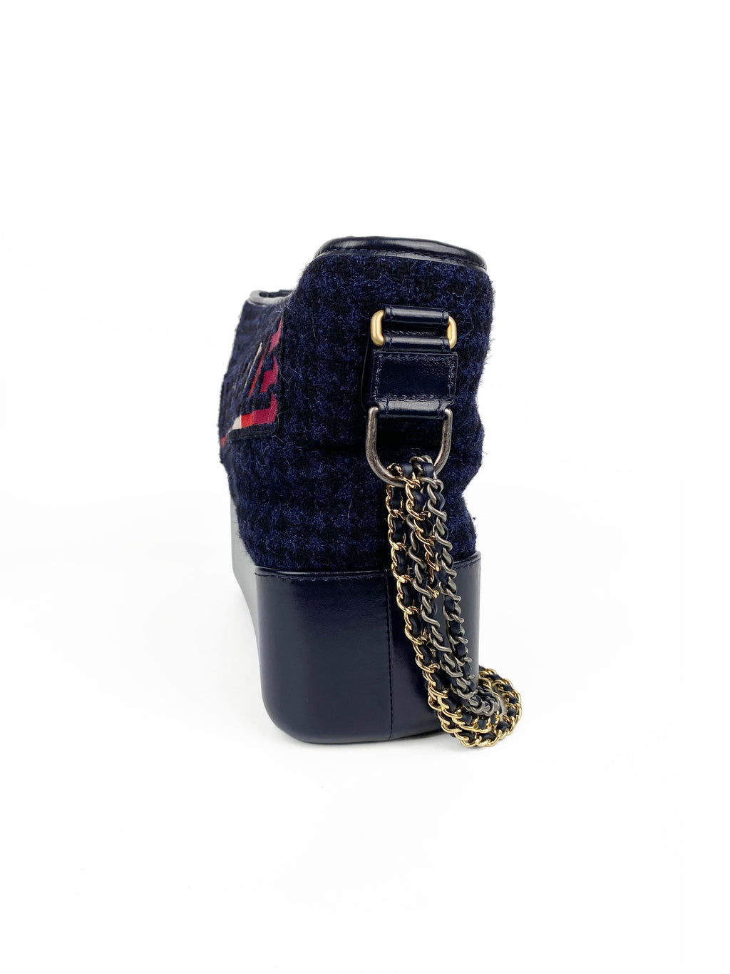 CHNL -  Navy Tweed Gabrielle Bag