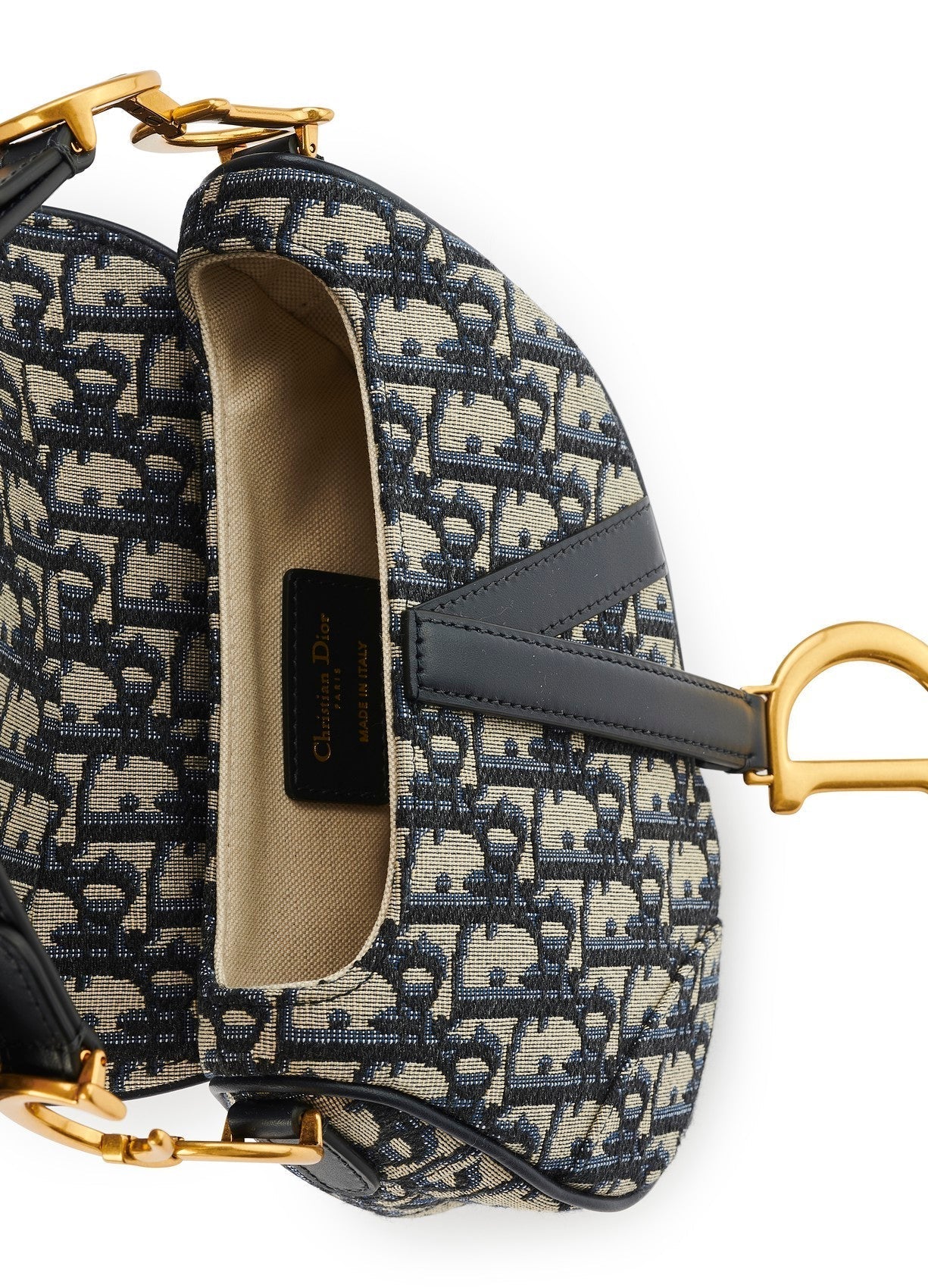 DYOR OBLIQUE JACQUARD MINI SADDLE BAG
