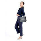 DYOR SMALL BOOK TOTE OBLIQUE EMBROIDERY