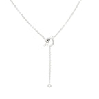FINESSE SILVER DIAMOND NECKLACE