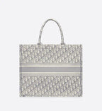 DYOR LARGE BOOK TOTE GRAY DYOR OBLIQUE EMBROIDERY