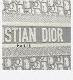 DYOR LARGE BOOK TOTE GRAY DYOR OBLIQUE EMBROIDERY