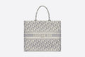 DYOR LARGE BOOK TOTE GRAY DYOR OBLIQUE EMBROIDERY