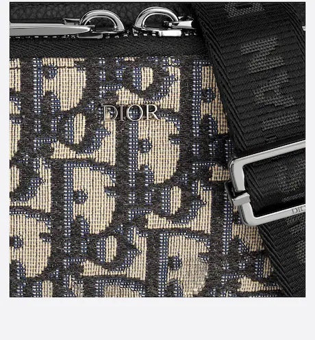 CHRISTIAN DYOR POUCH DYOR OBLIQUE JACQUARD WITH STRAP
