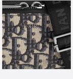 CHRISTIAN DYOR POUCH DYOR OBLIQUE JACQUARD WITH STRAP