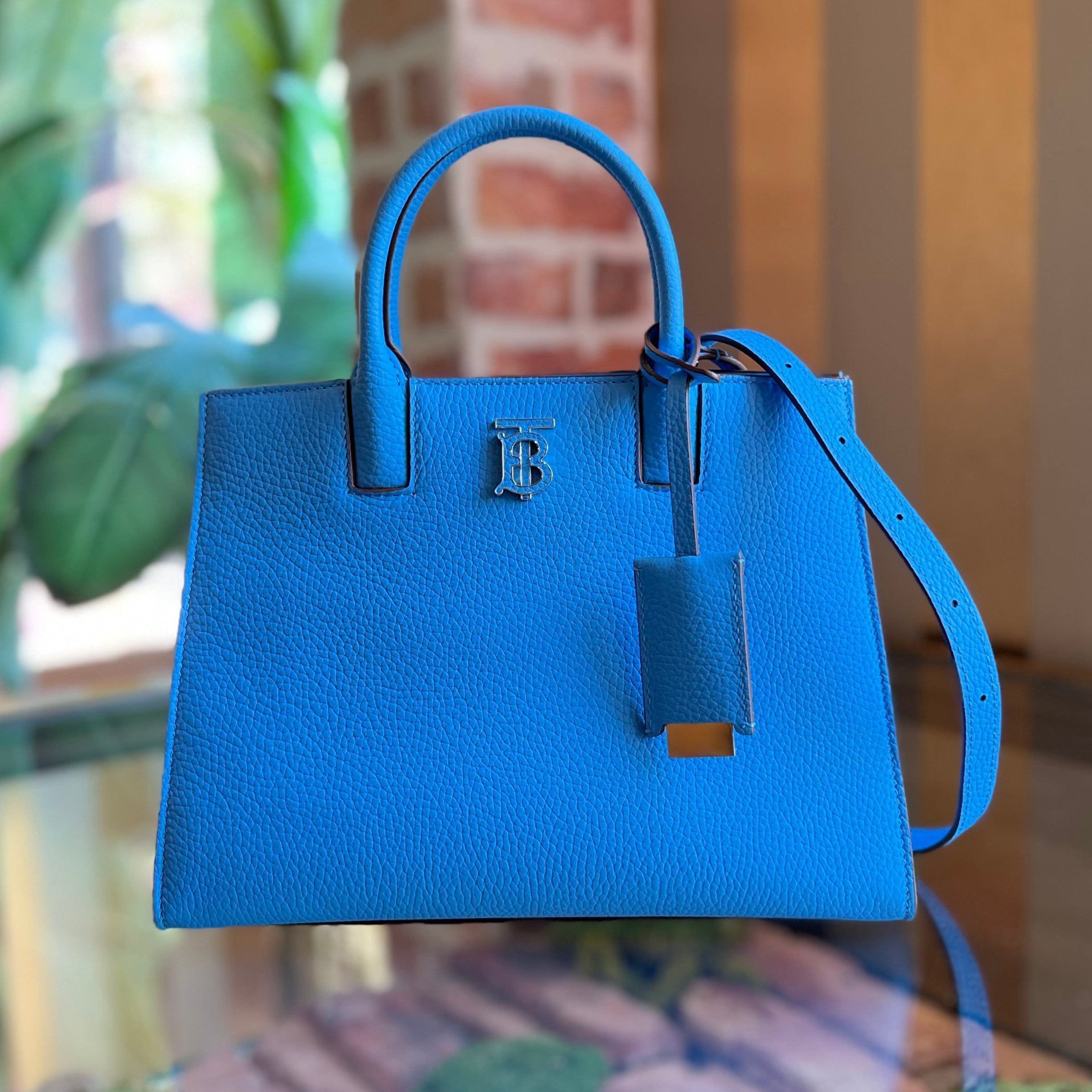 B-BERRY Frances Mini Grainy Calfskin Tote Bag