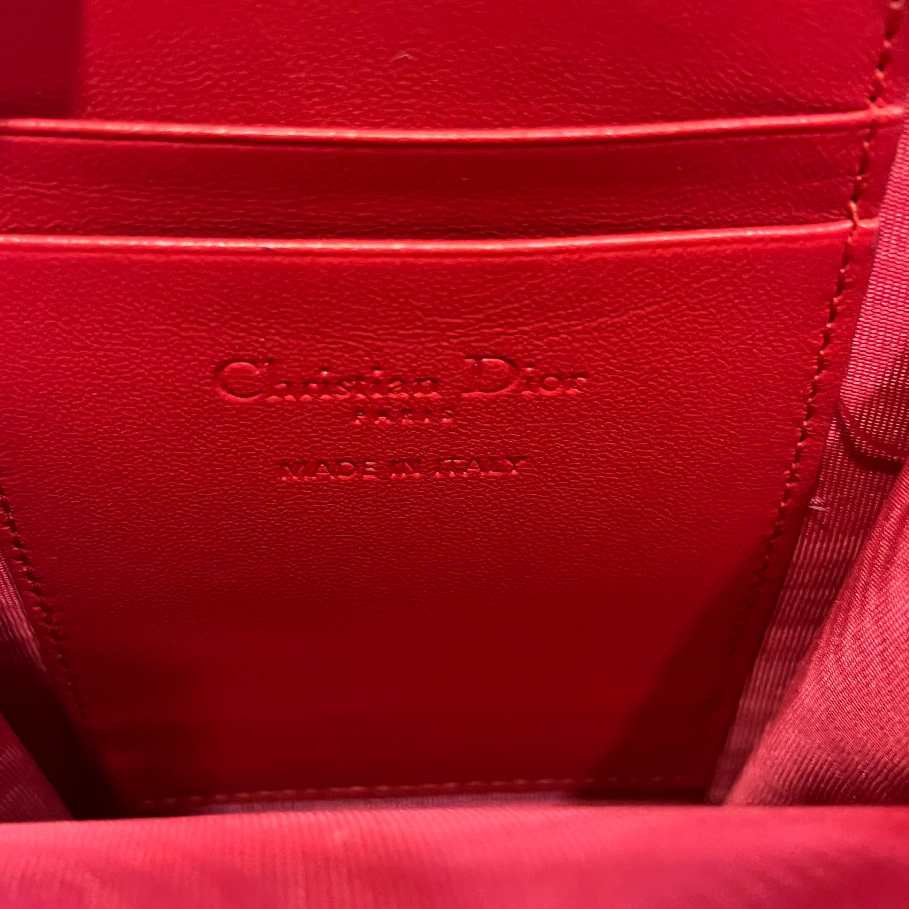 CHRISTIAN DYOR Lady DYOR Call'in DYOR Cannage Lambskin Crossbody Bag
