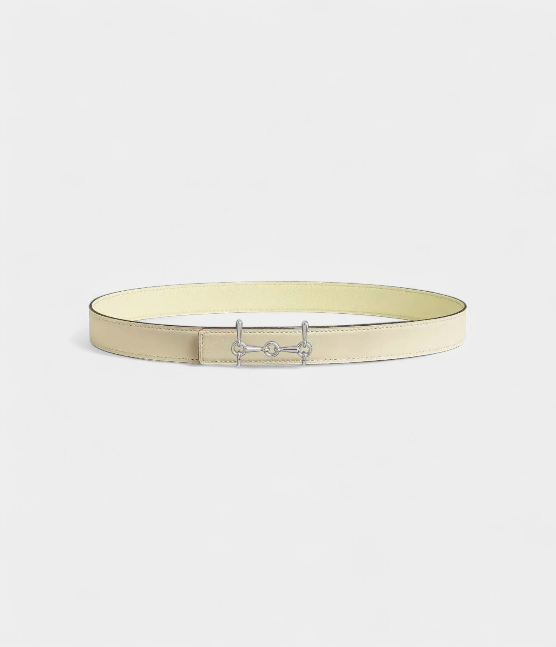 Effortless Elegance The HMBeige Leather Belt