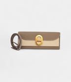 Etoupe Maillon To Go Wallet Epsom Calfskin Leather