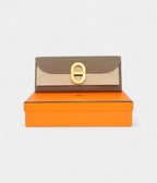Etoupe Maillon To Go Wallet Epsom Calfskin Leather