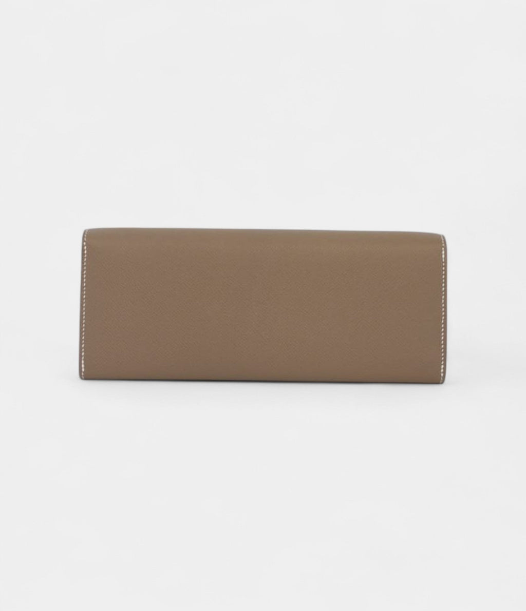 Etoupe Maillon To Go Wallet Epsom Calfskin Leather