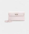 Evercolor Kelly To Go Wallet Mauve Pale Palladium Hardware