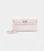 Evercolor Kelly To Go Wallet Mauve Pale Palladium Hardware