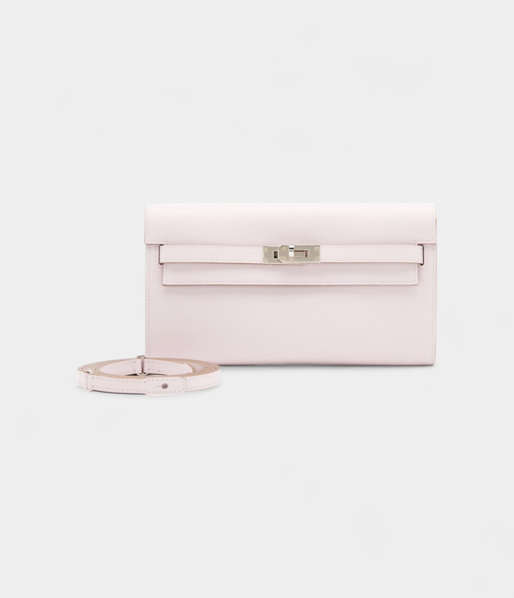 Evercolor Kelly To Go Wallet Mauve Pale Palladium Hardware