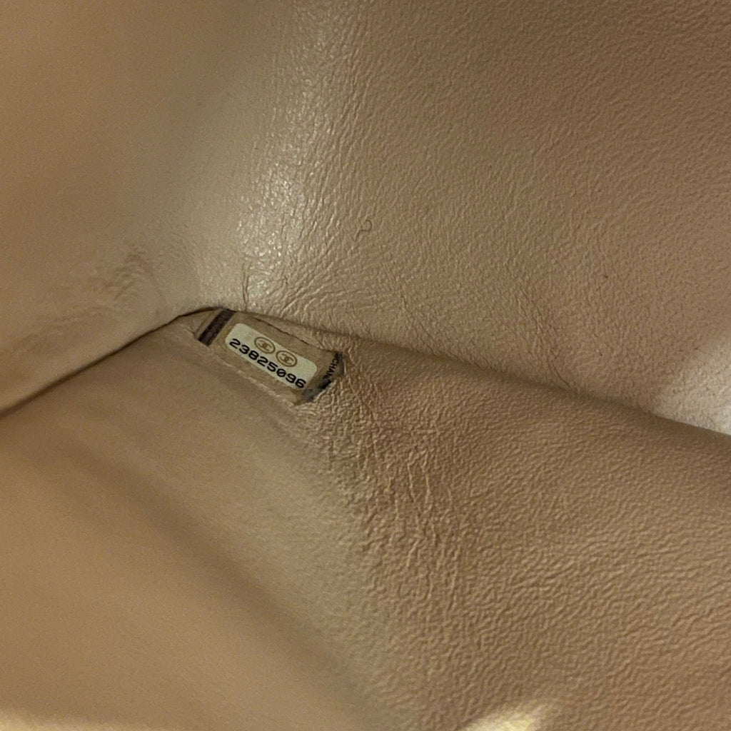 CHL Classic Double Flap Jumbo Beige Quilted Caviar Leather Shoulder Bag