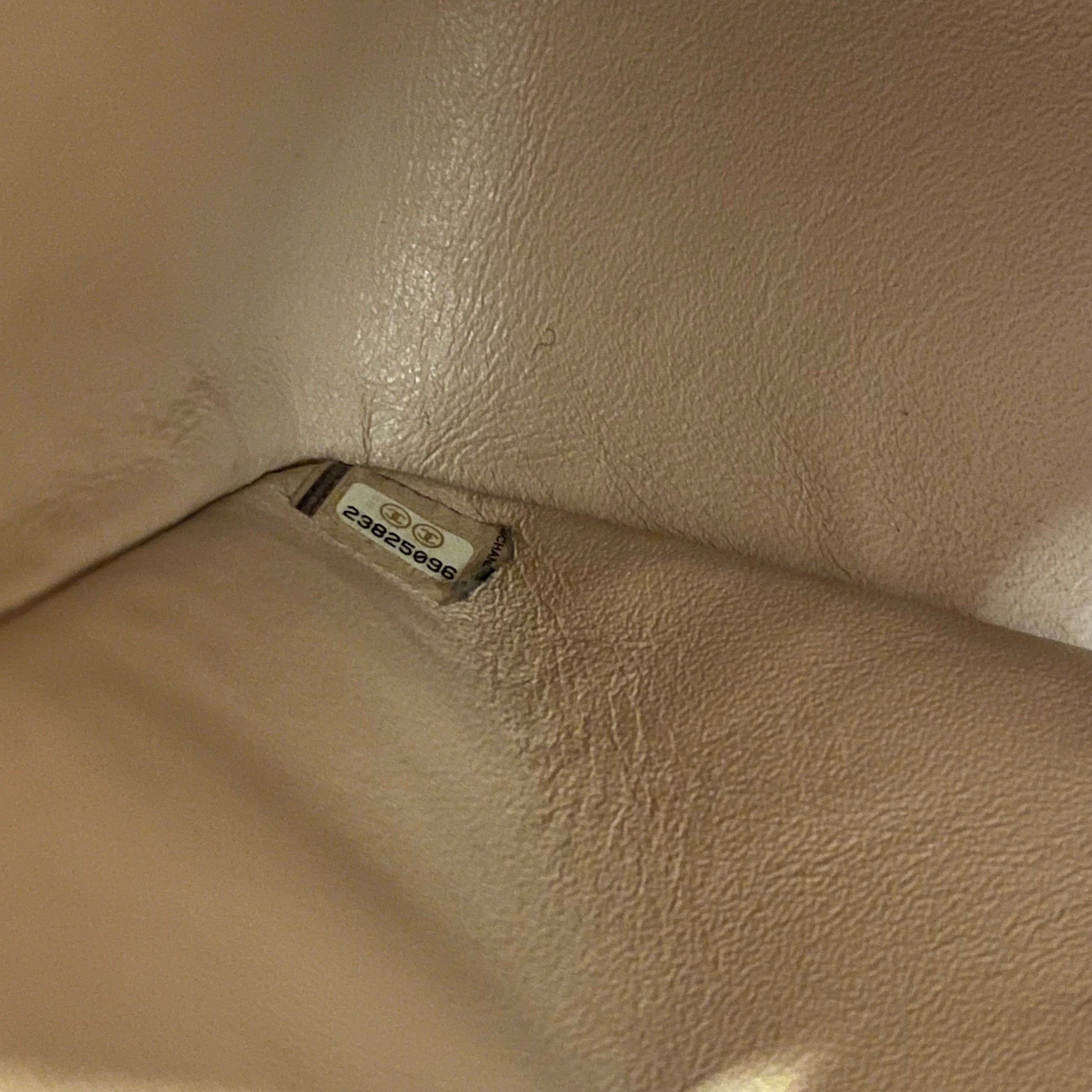 CHL Classic Double Flap Jumbo Beige Quilted Caviar Leather Shoulder Bag