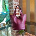 HRMS Picotin Lock PM Taurillon Clemence Tote