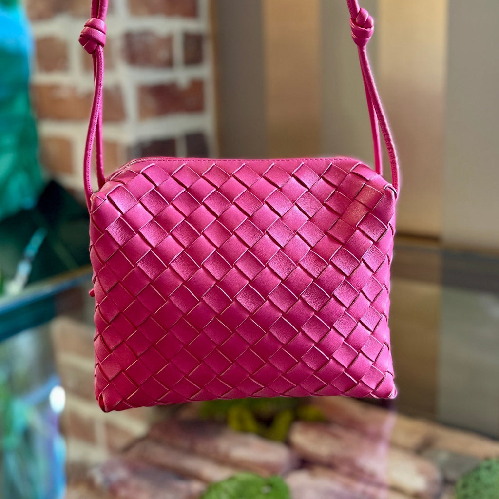 B-VENETA Small Loop Pink Crossbody