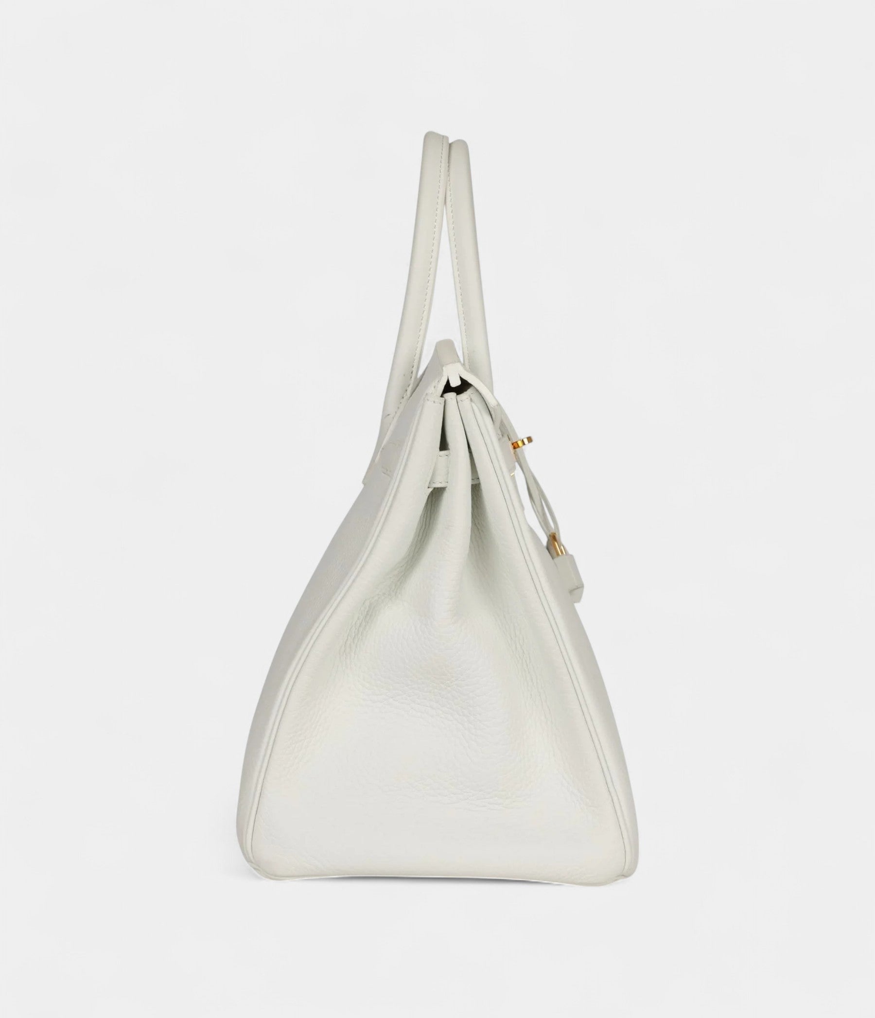 HM BK 35 White Clemence Gold Hardware