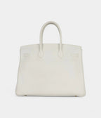 HM BK 35 White Clemence Gold Hardware