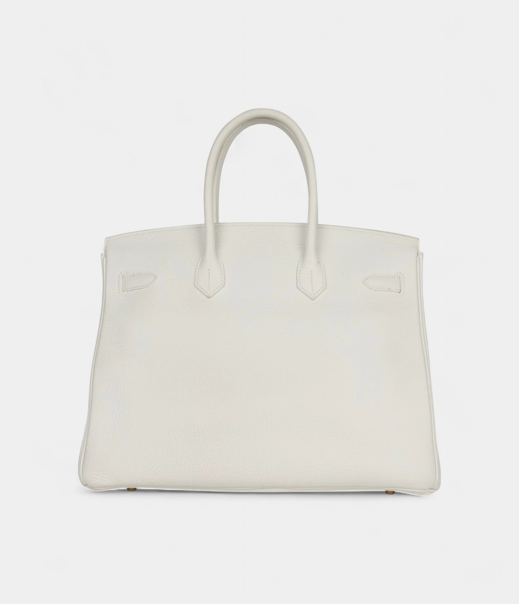 HM BK 35 White Clemence Gold Hardware