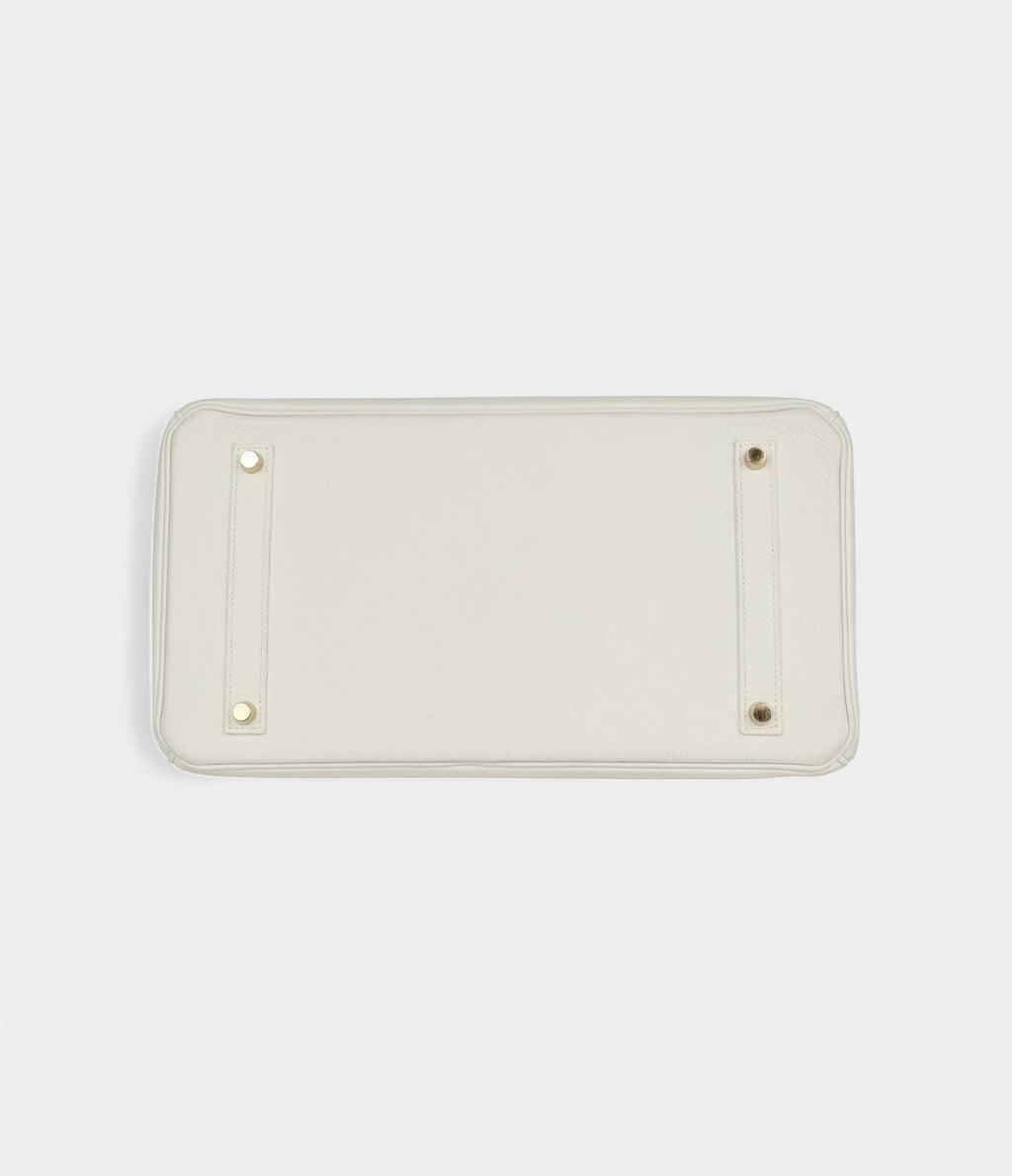 HM BK 35 White Clemence Gold Hardware