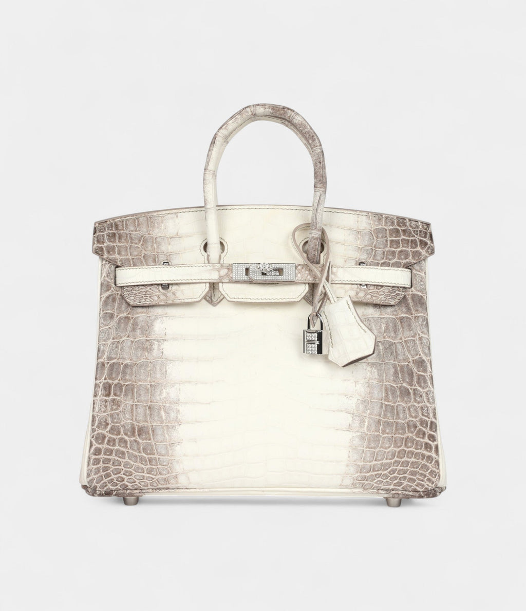 HM BK 25 Himalaya Niloticus Crocodile Diamond Encrusted Palladium Hardware