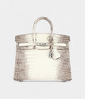 HM BK 25 Himalaya Niloticus Crocodile Diamond Encrusted Palladium Hardware