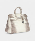 HM BK 25 Himalaya Niloticus Crocodile Diamond Encrusted Palladium Hardware