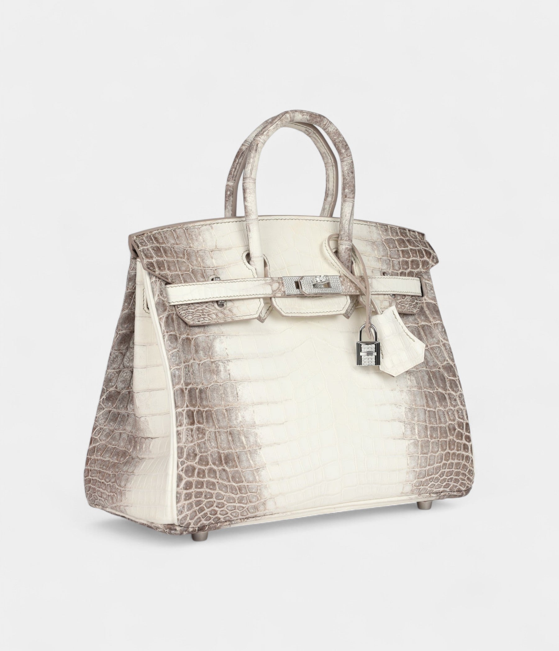 HM BK 25 Himalaya Niloticus Crocodile Diamond Encrusted Palladium Hardware