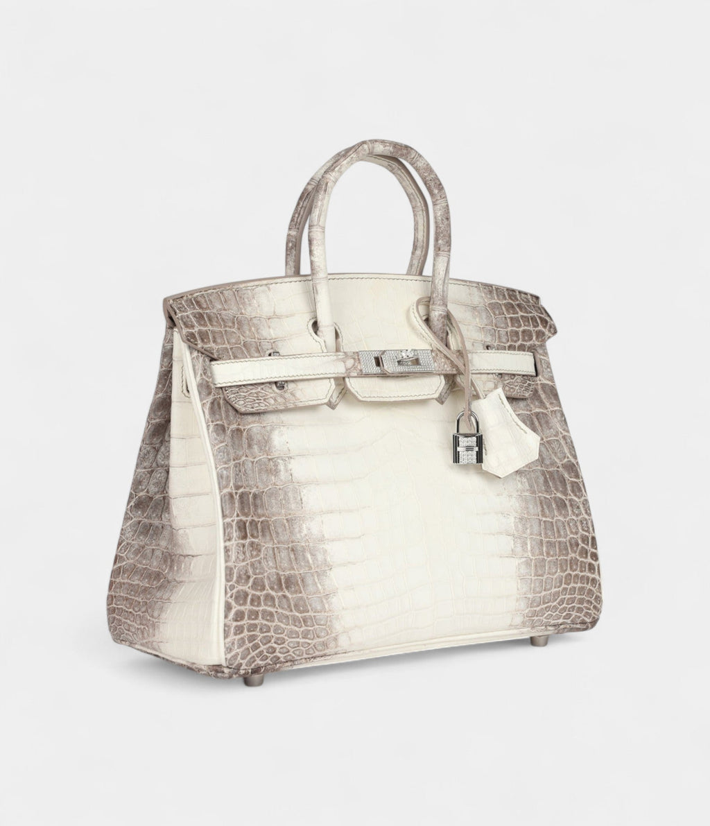 HM BK 25 Himalaya Niloticus Crocodile Diamond Encrusted Palladium Hardware