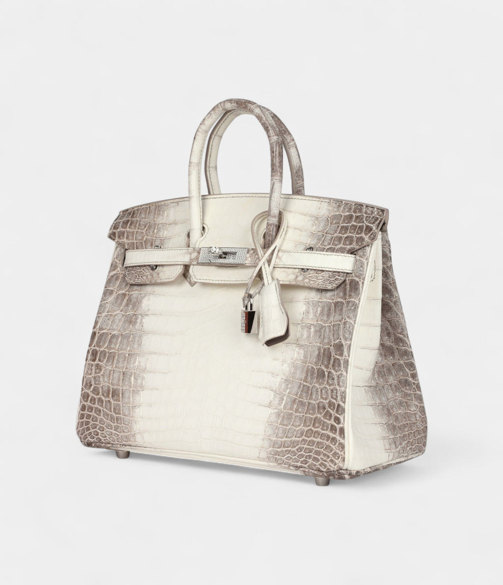 HM BK 25 Himalaya Niloticus Crocodile Diamond Encrusted Palladium Hardware