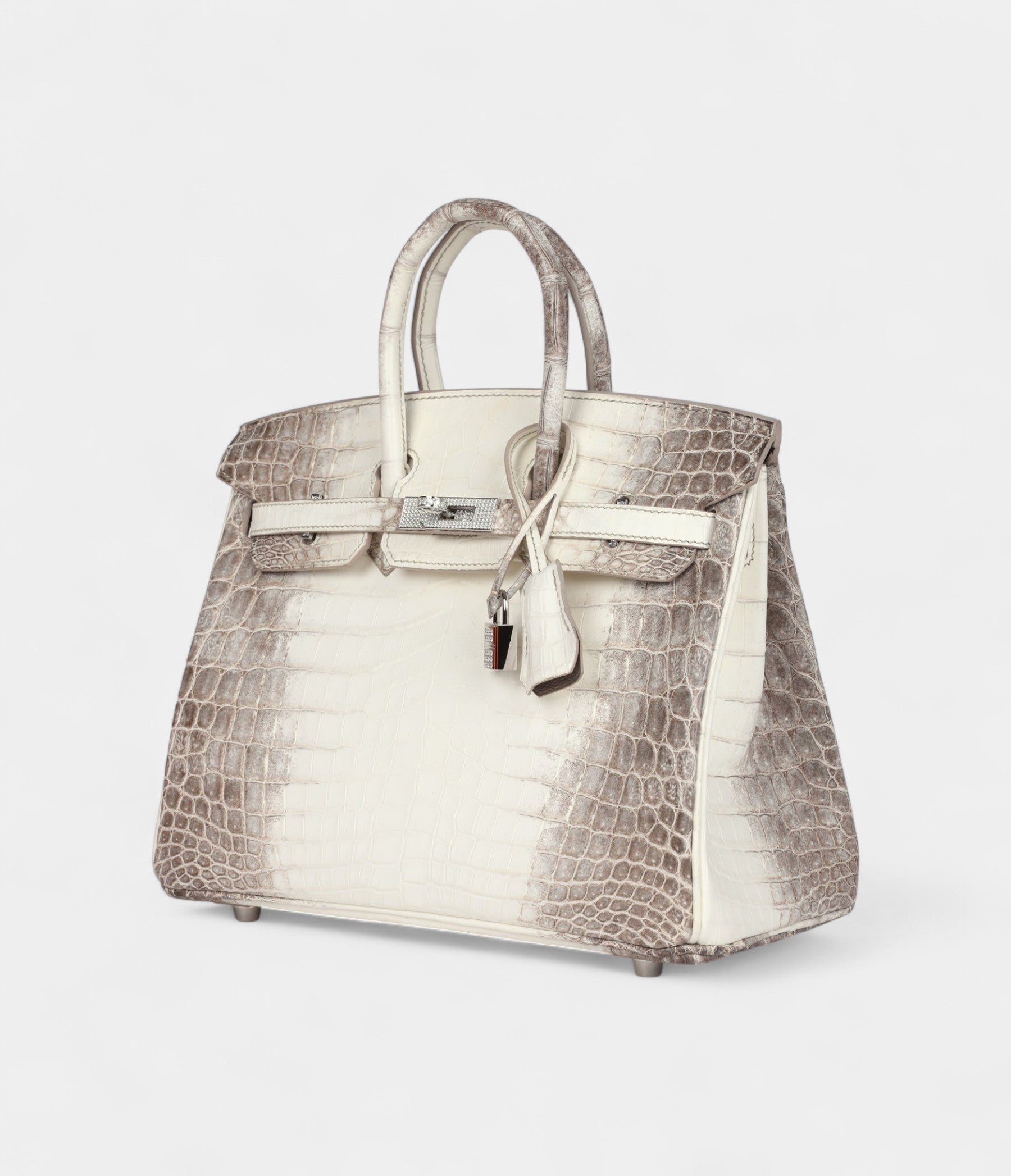 HM BK 25 Himalaya Niloticus Crocodile Diamond Encrusted Palladium Hardware