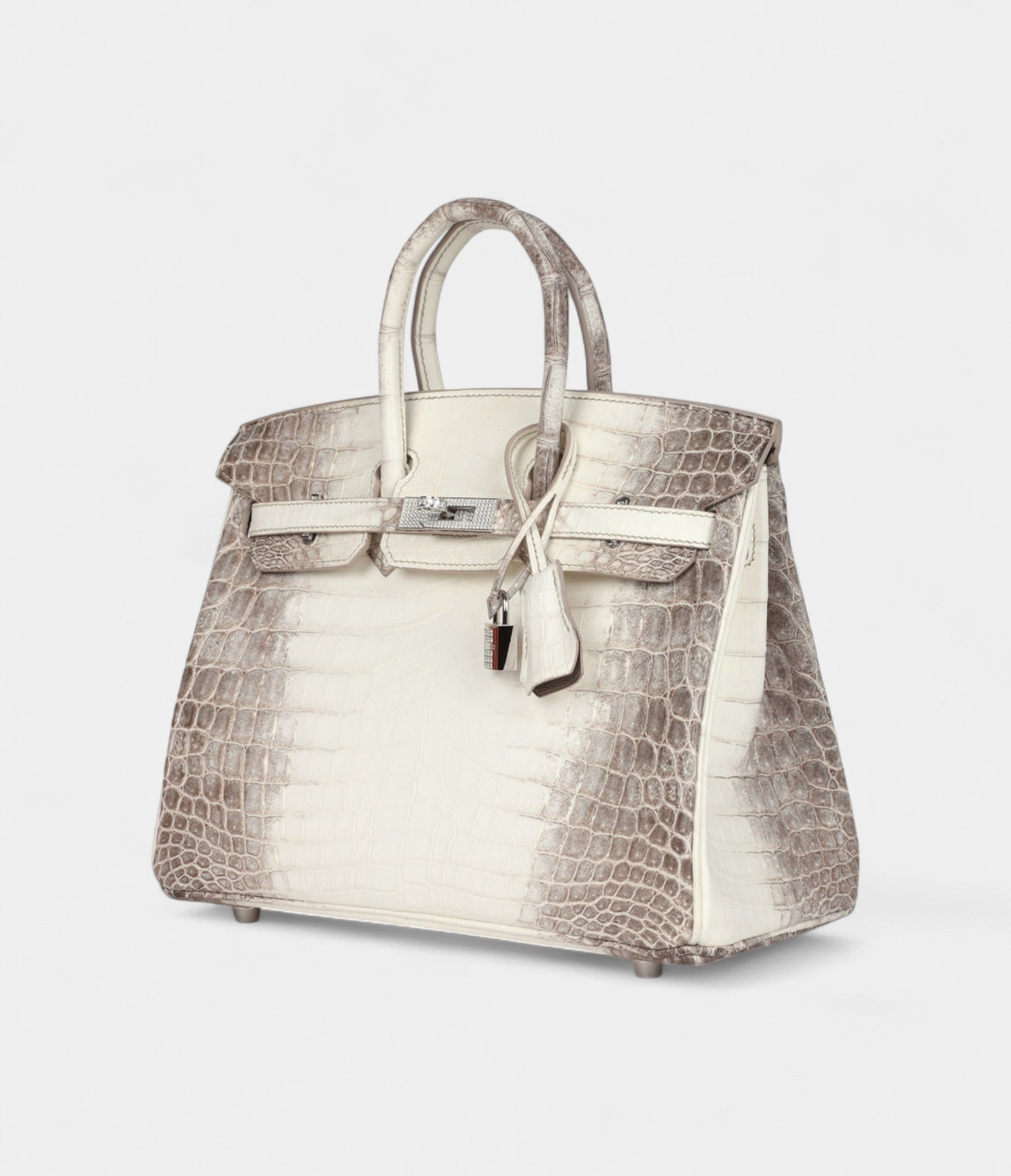 HM BK 25 Himalaya Niloticus Crocodile Diamond Encrusted Palladium Hardware