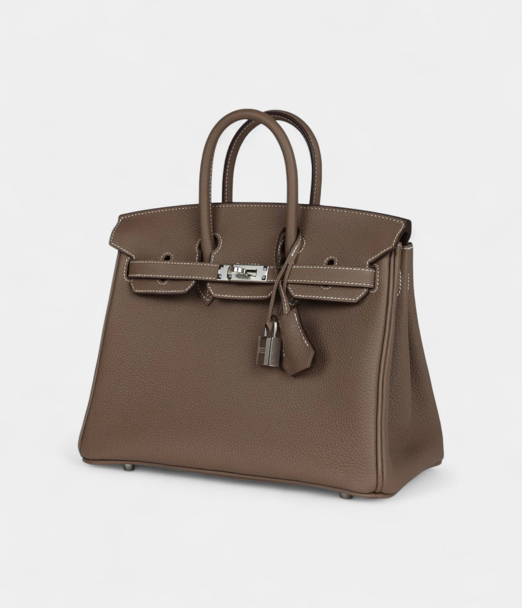 HM BK 25 Etoupe Togo Palladium Hardware