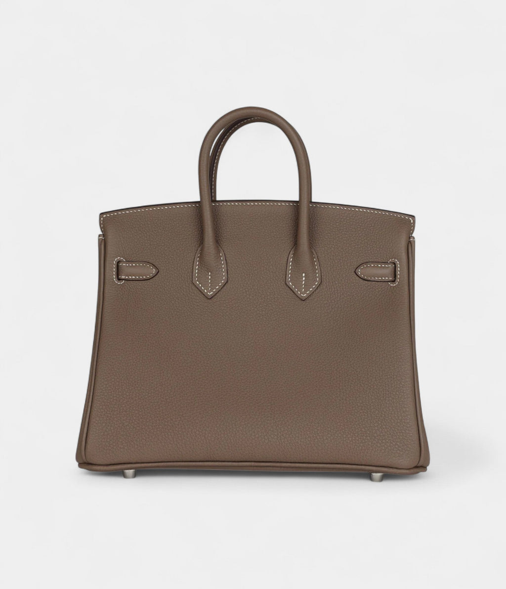HM BK 25 Etoupe Togo Palladium Hardware