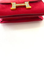 HRMS?S CONSTANCE 18 ROUGE SHOULDER BAG
