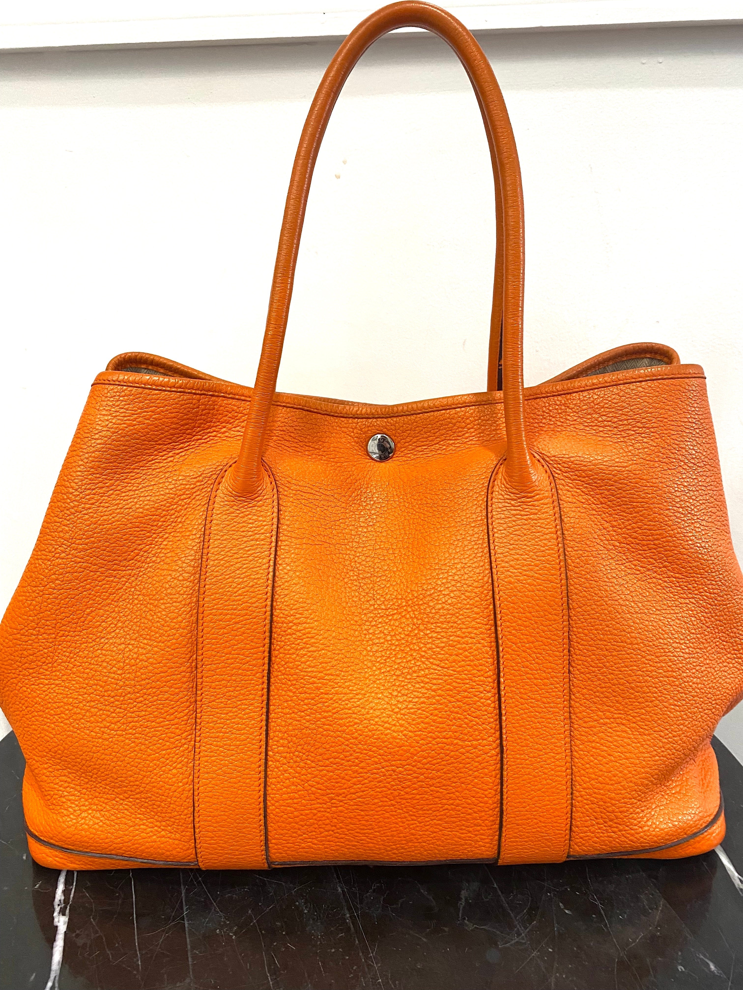 HRMS NEGONDA LEATHER GARDEN PARTY 36 TOTE BAG-HS