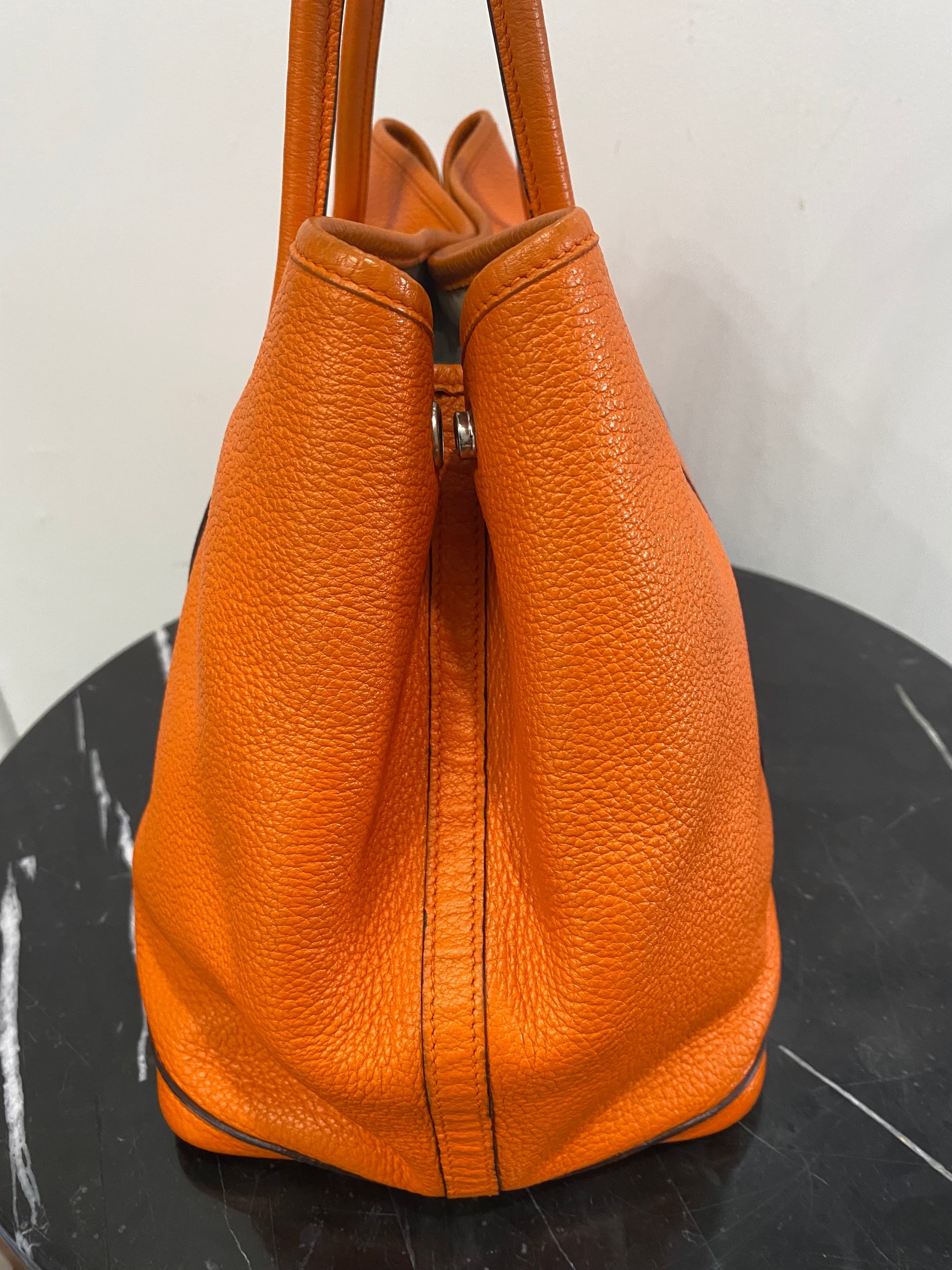 HRMS NEGONDA LEATHER GARDEN PARTY 36 TOTE BAG-HS