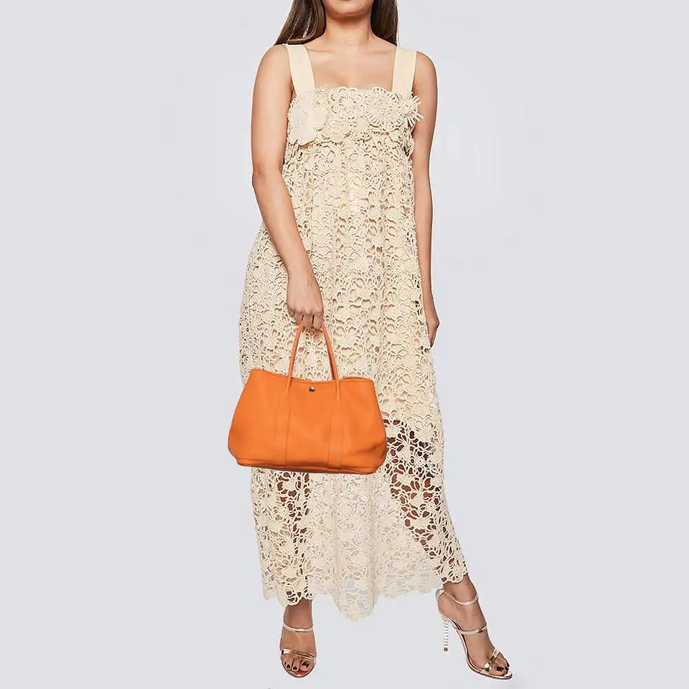 HRMS NEGONDA LEATHER GARDEN PARTY 36 TOTE BAG-HS
