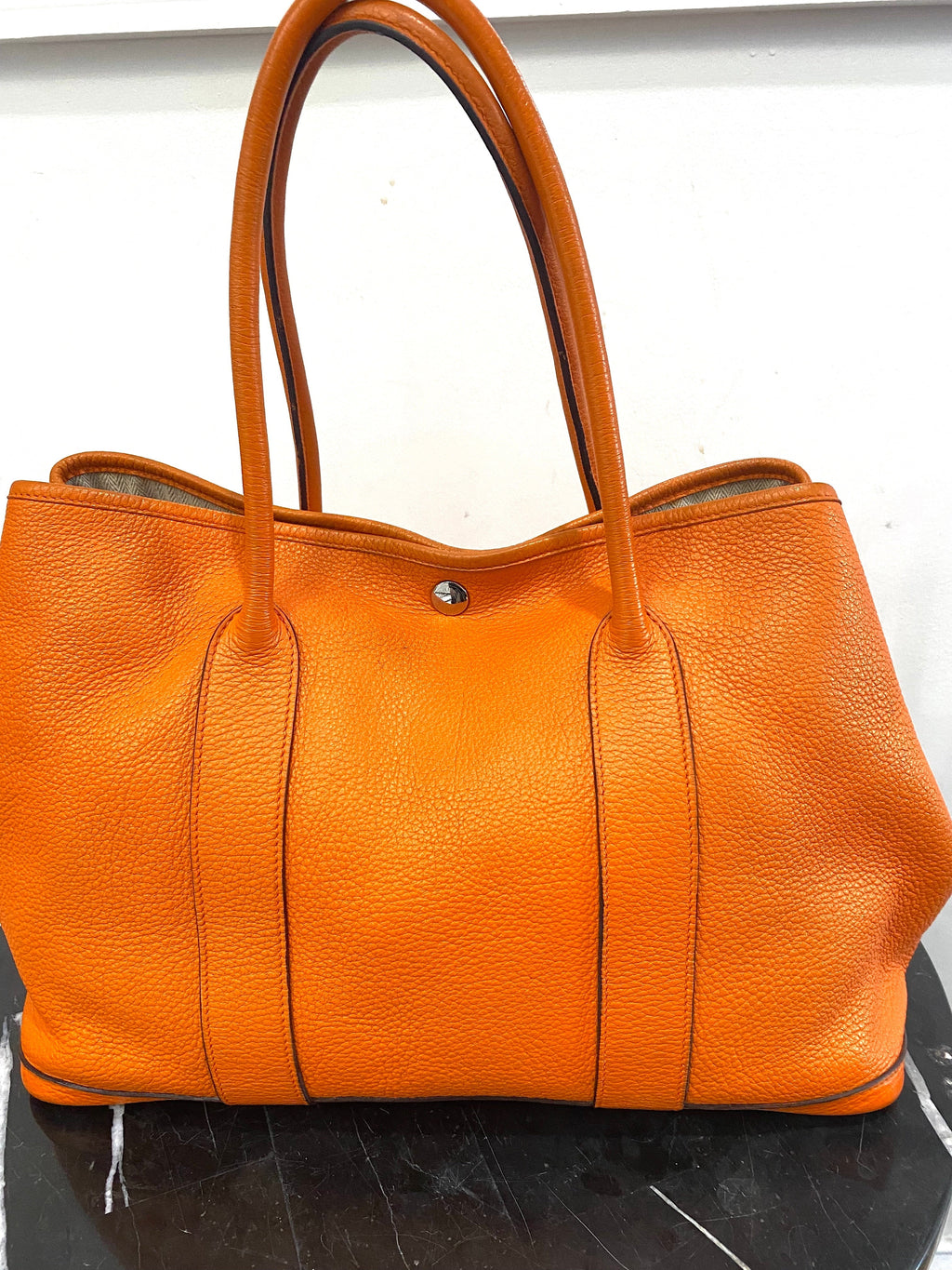 HRMS NEGONDA LEATHER GARDEN PARTY 36 TOTE BAG-HS