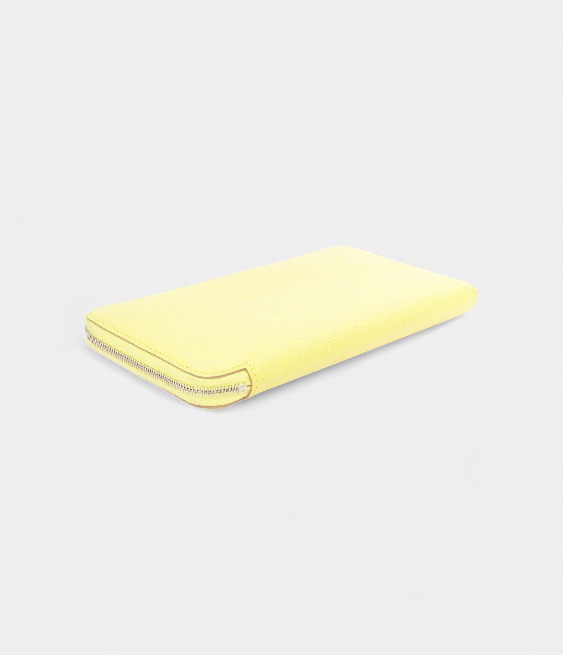HERMES Azap Jaune Citron yellow epsom leather classique long wallet