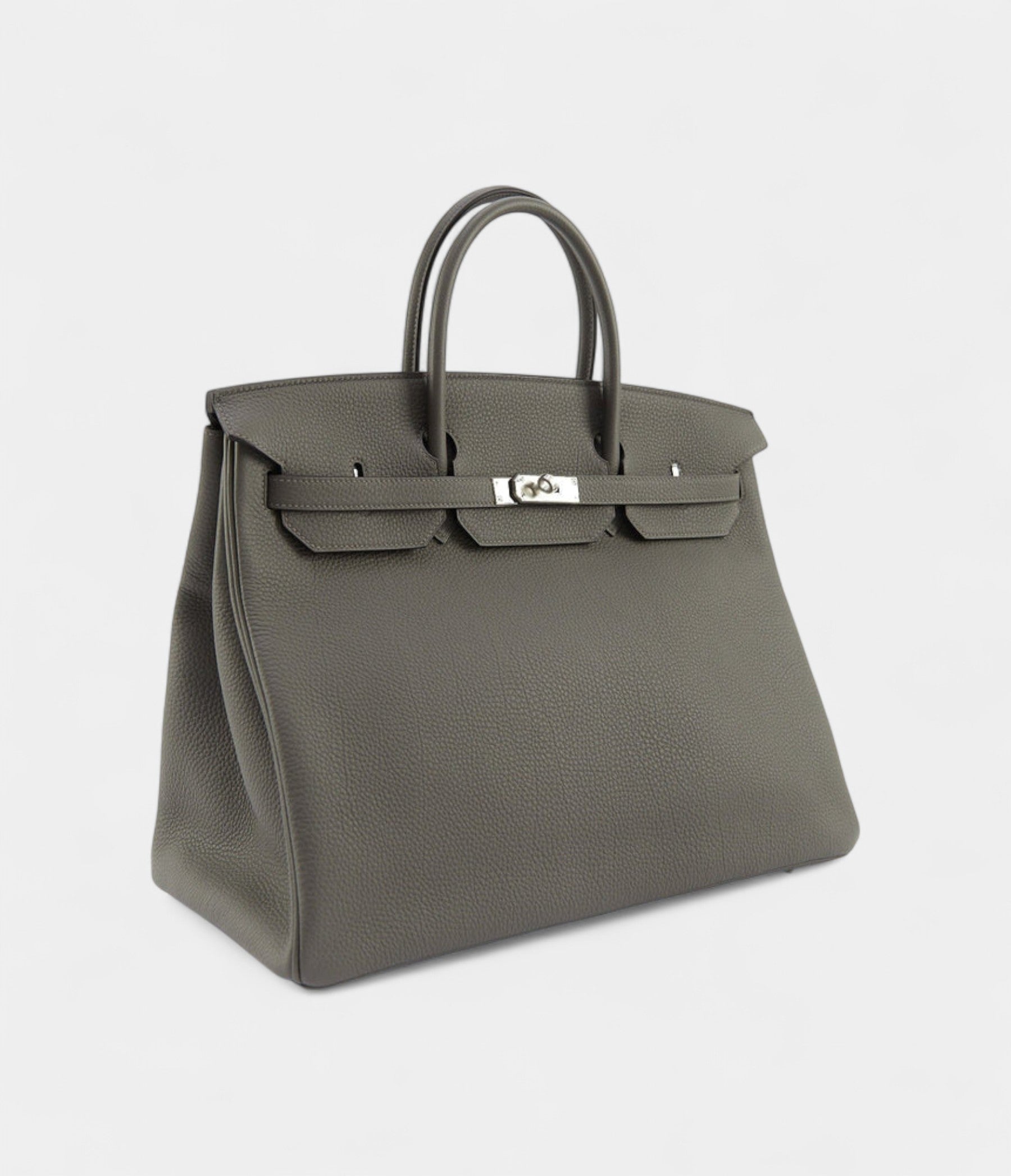 Hermes BK 25cm Gris Meyer Togo Leather With Palladium Hardware