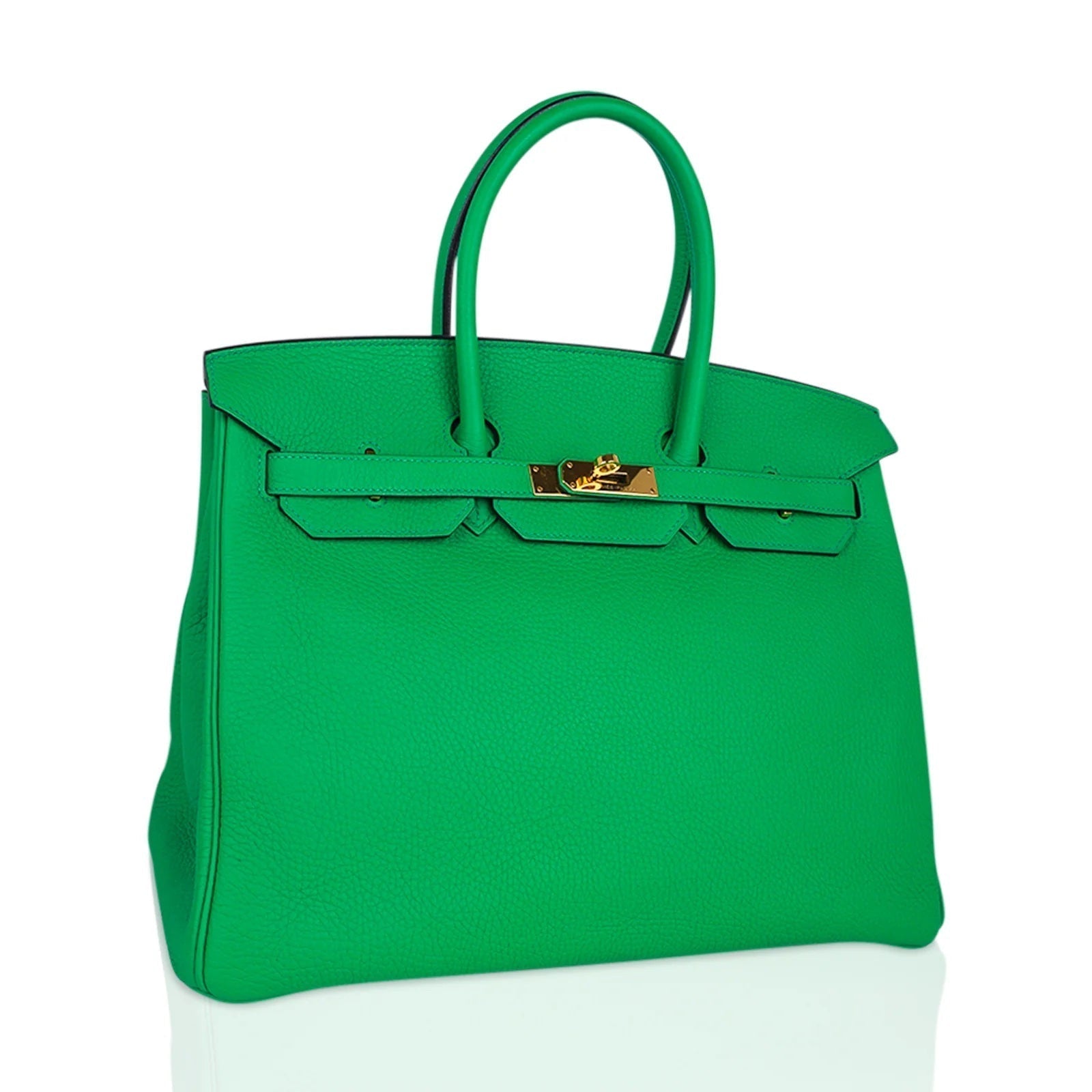 HRMS BIRKIN 35 BAMBOO TOGO LEATHER HANDBAG