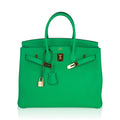 HRMS BIRKIN 35 BAMBOO TOGO LEATHER HANDBAG