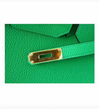 HRMS BIRKIN 35 BAMBOO TOGO LEATHER HANDBAG