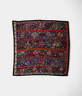 HM140cm Cashmere Shawl In Black In the Land of Birds and Flowers