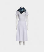 HM140cm Cashmere Shawl in Blue Bandana Pattern Court Harness
